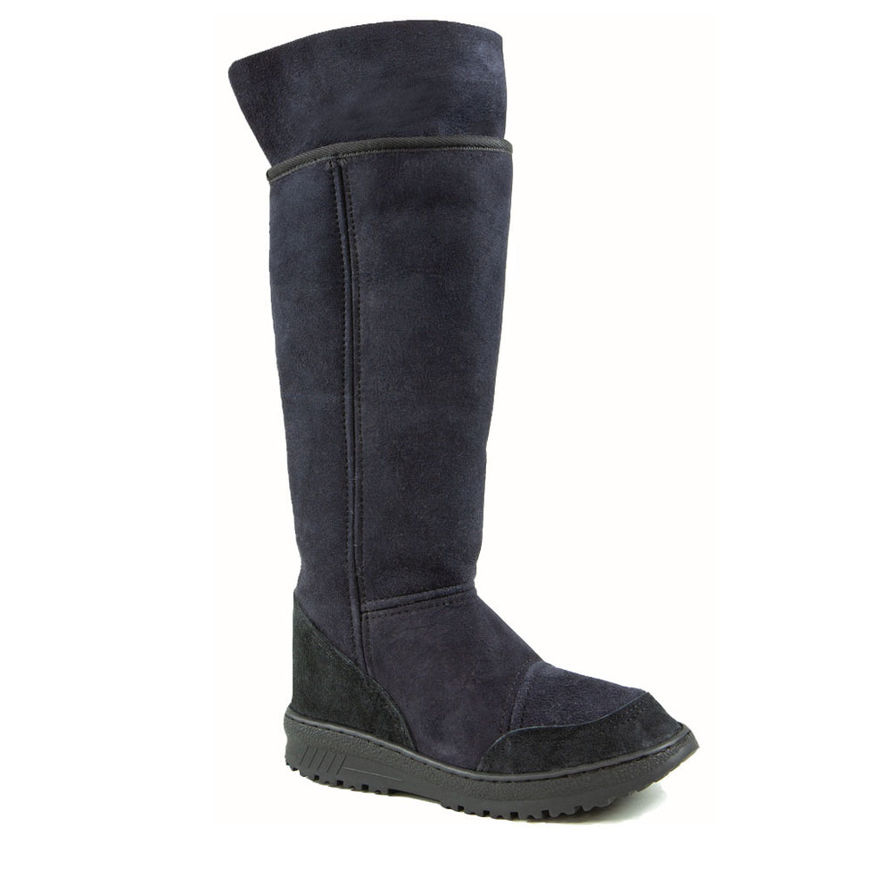 
            
                Load image into Gallery viewer, VENUS ROLL BLACK UP - PURE OZ - AUSTRALIA MADE SHEEPSKIN BOOT
            
        